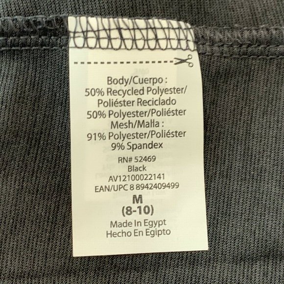 Avia Womens Performance Tank Medium 8-10 New with Tags Black Activewear Yoga - Picture 7 of 9